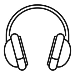 Gaming headset icon outline vector. Gamer headphone