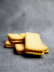 pile of crispy biscuits fresh from the oven