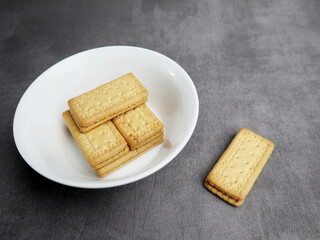 pile of crispy biscuits fresh from the oven