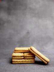 pile of crispy biscuits fresh from the oven