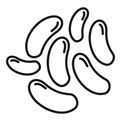 Bulgaricus probiotic icon outline vector. Good bifidobacterium