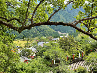 熊野那智大社から見下ろす風景