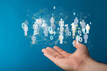 people network structure HR - Human resources management and recruitment