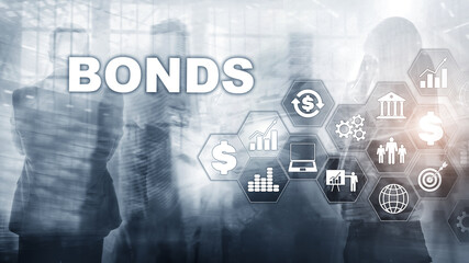 Fototapeta na wymiar Bond Finance Banking Technology Business concept. Electronic Online Trade Market Network