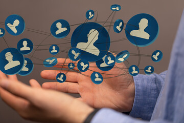 Human resource management and recruitment employment business concept