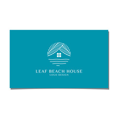 LEAF BEACH HOUSE LOGO DESIGN