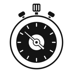 Start stopwatch icon simple vector. Watch timer