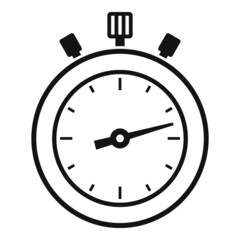 Stopwatch deadline icon simple vector. Watch clock