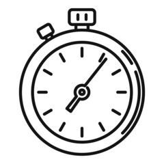 Minute stopwatch icon outline vector. Watch timer