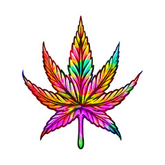 Weed, Cannabis, Mariguana, POT, HEMP leaf vector