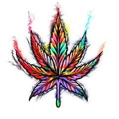 Weed, Cannabis, Mariguana, Pot, HEMP leaf vector