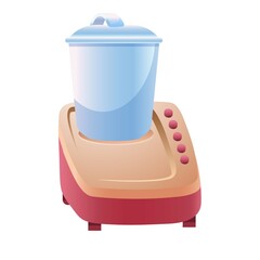 Food blender icon cartoon vector. Kitchen mixer