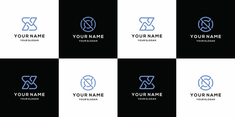 set of collection initial letter s logo template. icons for business of fashion, build