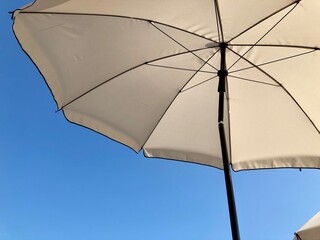 beach umbrella by the pool
