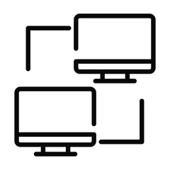 data sharing outline design, SEO and web flat design for mobile concepts and web apps. Collection of modern infographic logo and pictogram.