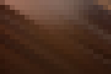 Light and dark brown diagonal pixel stairs