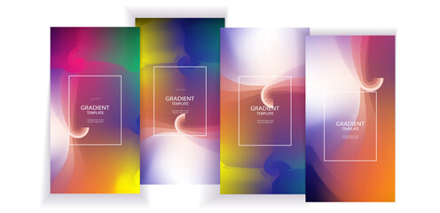 modern colorful gradient flyer design
