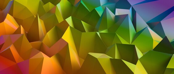 Mosaic triangular low poly style abstract geometric background