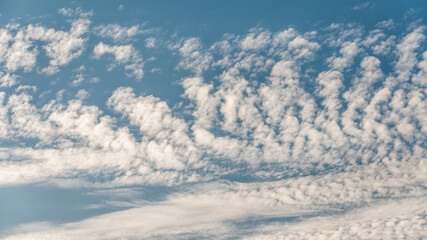 London, United Kingdom, 15 August,  2021: The vast blue sky and clouds sky
