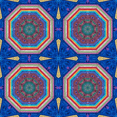 Seamless kaleidoscope or endless pattern for ceramic tile, wallpaper, linoleum, textile, web page...