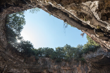 Obraz premium Melissani cave in Kefalonia in Greece