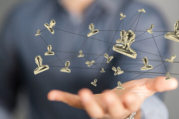 conference team work connection digital concept