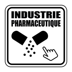Logo industrie pharmaceutique.