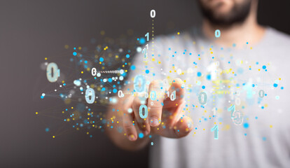 Abstract technology group and data