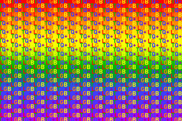 Pattern LGBTQ+ for vector stock illustration.Lesbians and gays community .Colorful  rainbow symbol flag.Gay pride month event day.  