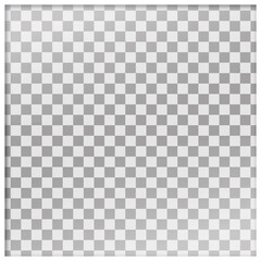 white photo frame with glass effect on transparent background