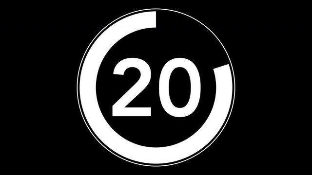 25秒のシンプルなカウントダウンタイマー