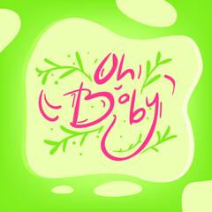 Cute lettering background free vector
