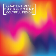 Abstract blurred holographic gradient mesh effect background