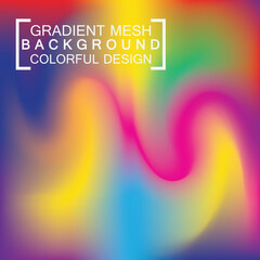 Abstract blurred holographic gradient mesh effect background