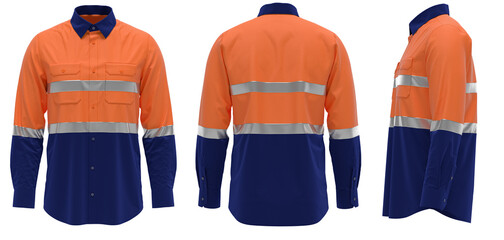 Hi-Vis workwear shirt, Safety shirt