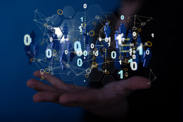internet net and data digital concept