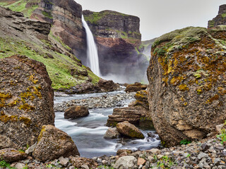 Cascada Háifoss Islandia