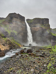 Cascada Háifoss Islandia