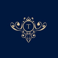 Luxury Logo template in vector for Restaurant, Royalty, Boutique, Cafe, Hotel, Heraldic, Jewelry, Fashion and other vector illustrations