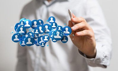 conference Digital Network and data concept