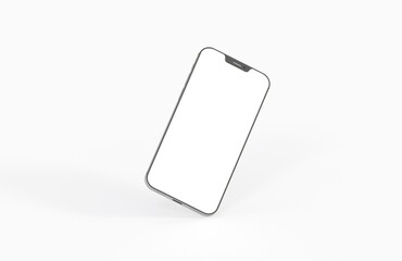 smartphone  With Blank Screen in 3d