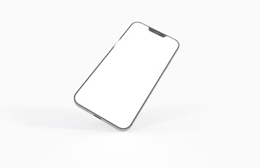 smartphone  With Blank Screen in 3d