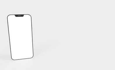 phone 3d illustration mockup smartphone isolated.