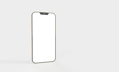 phone 3d illustration mockup smartphone isolated.