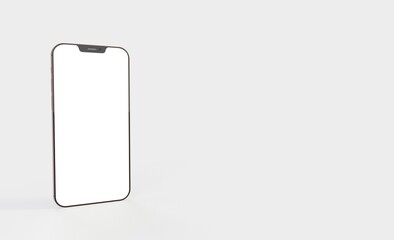 phone 3d illustration mockup smartphone isolated.