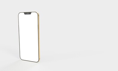 phone 3d illustration mockup smartphone isolated.