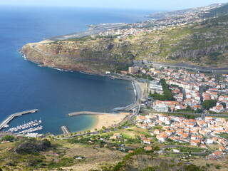 Fototapeta na wymiar Baia di Machico a Madeira in Portogallo.
