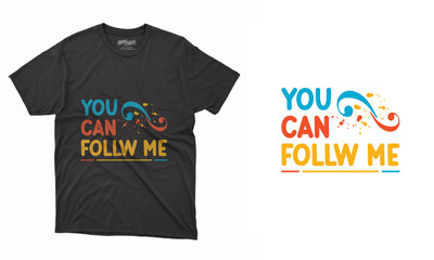 Typography and Vector T-shirt Design Template Layout