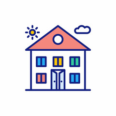 House icon in vector. Logotype