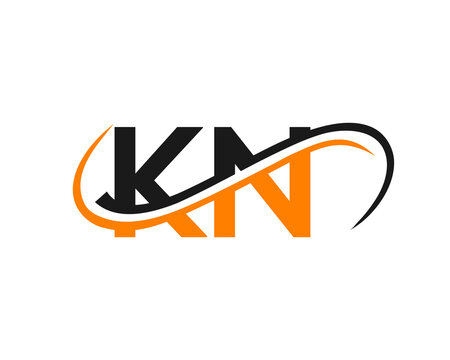 KN Letter Linked Business Logo. KN Logo Design. KN logo Design for Financial, Development, Investment, Real Estate And Management Company Vector Template